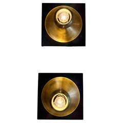 Pair of Modernist Italian Wall Appliqués