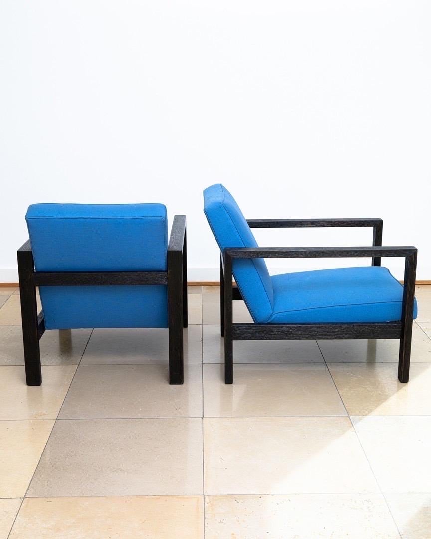 Art Deco Pair of Modernist lounge chairs and table by Huib Hoste, Belgium 1920/30ies For Sale
