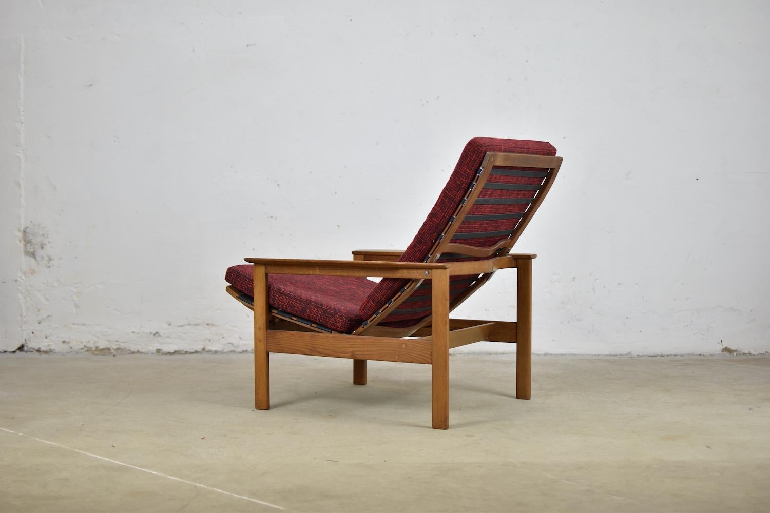 Belgian Pair of Modernist Lounge Chairs by Georges Vanrijk for Beaufort, Belgium, 1960s
