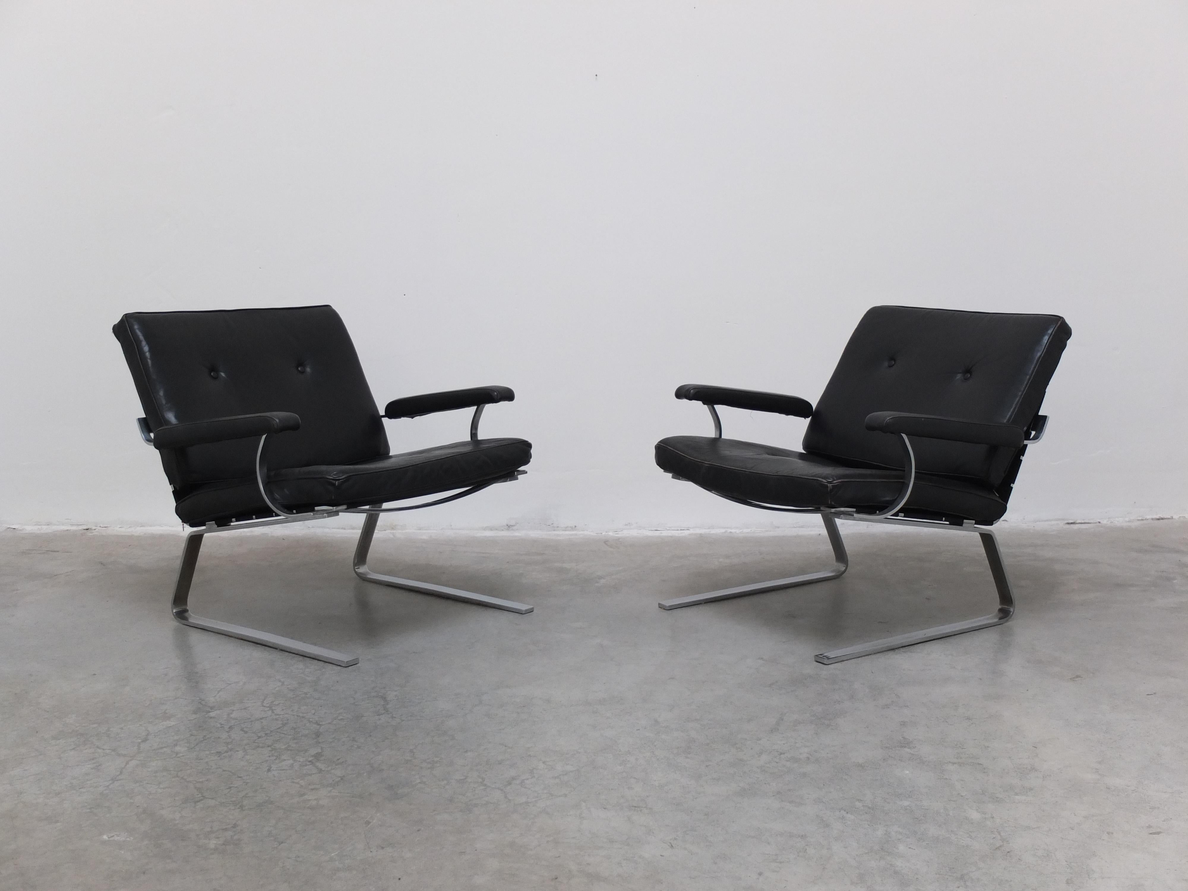 Paire de chaises longues modernistes de Reinhold Adolf pour COR, années 1960 en vente 5