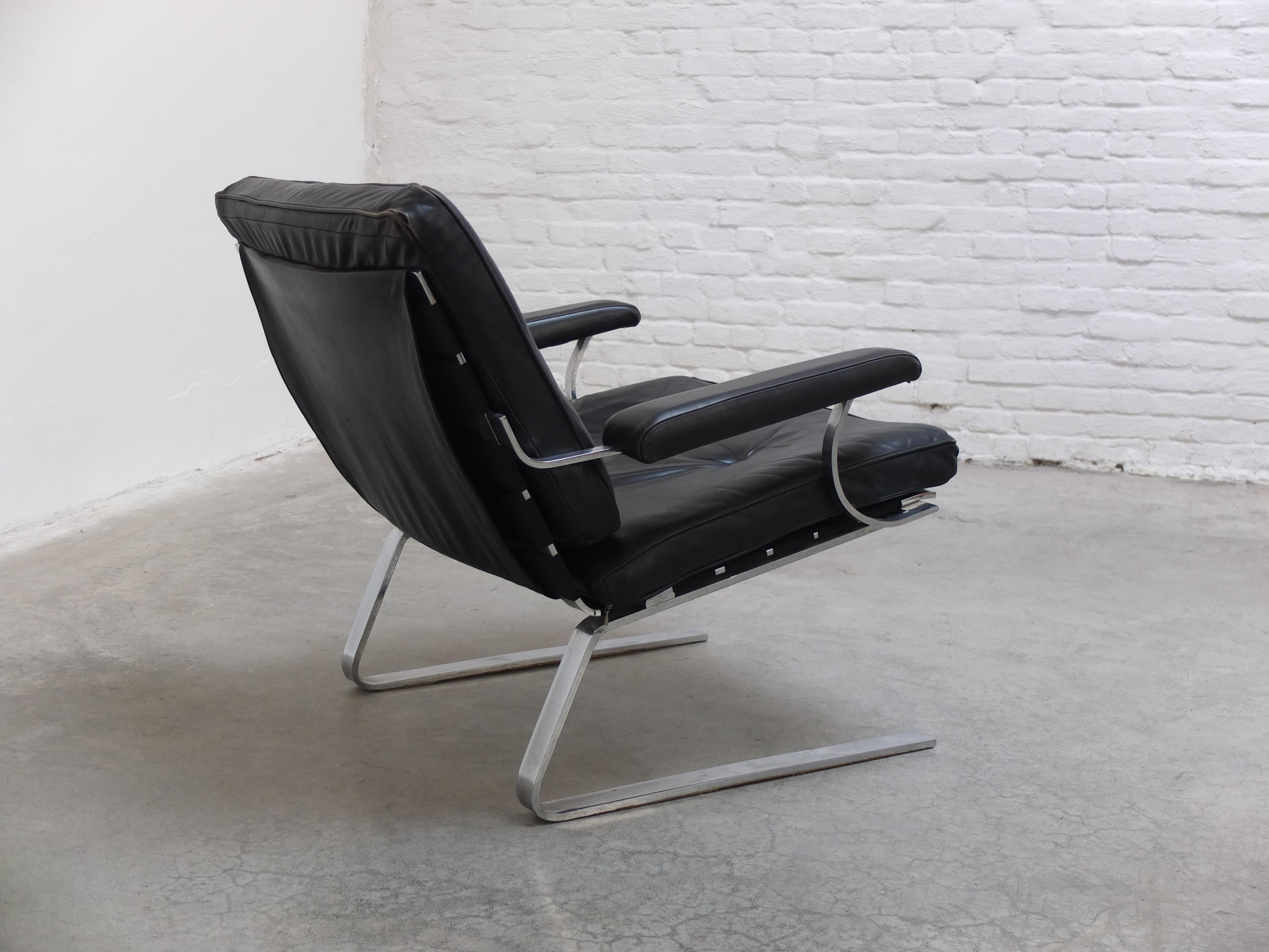 20ième siècle Paire de chaises longues modernistes de Reinhold Adolf pour COR, années 1960 en vente