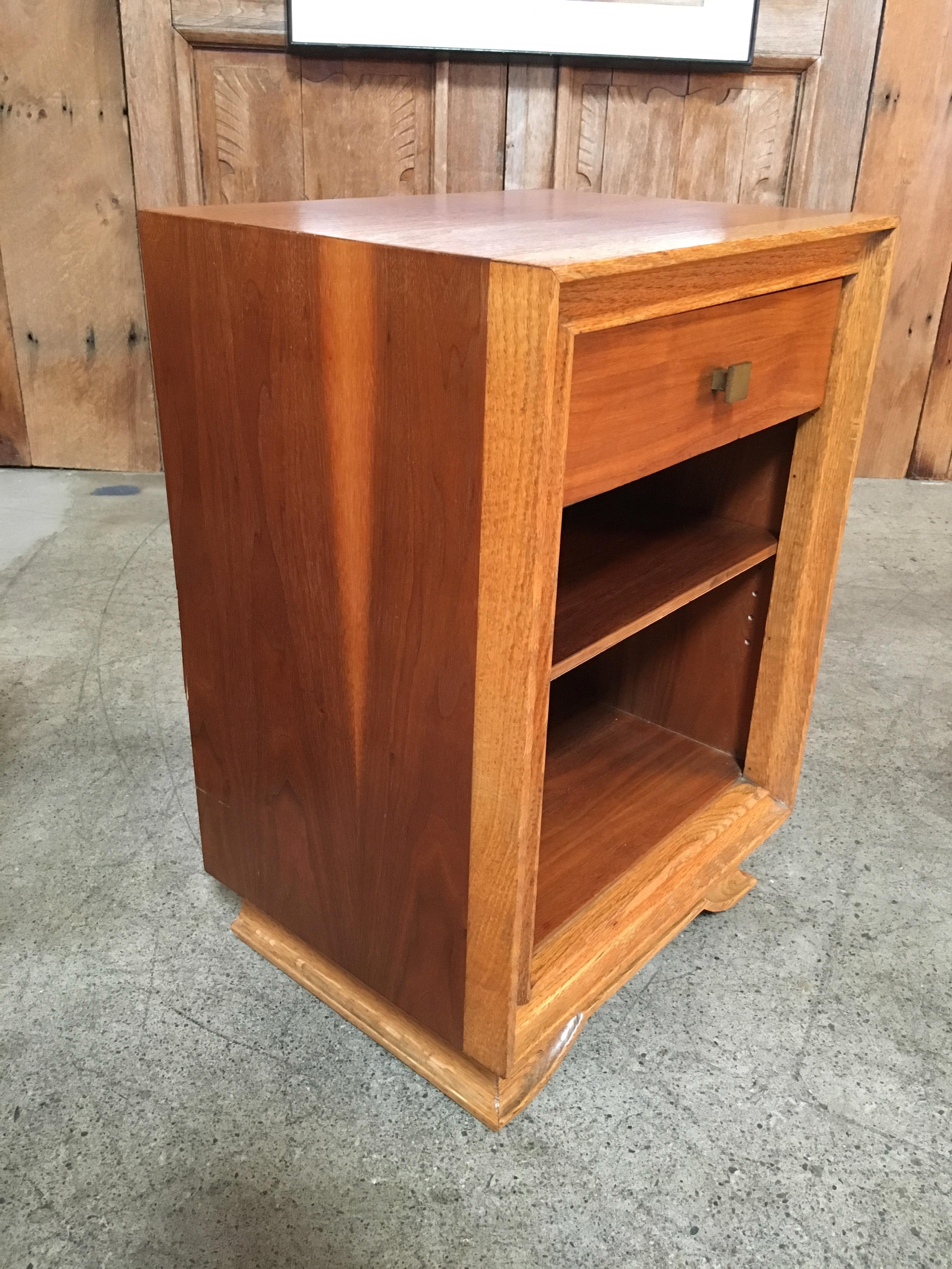 Ash Pair of Modernist Night Stands