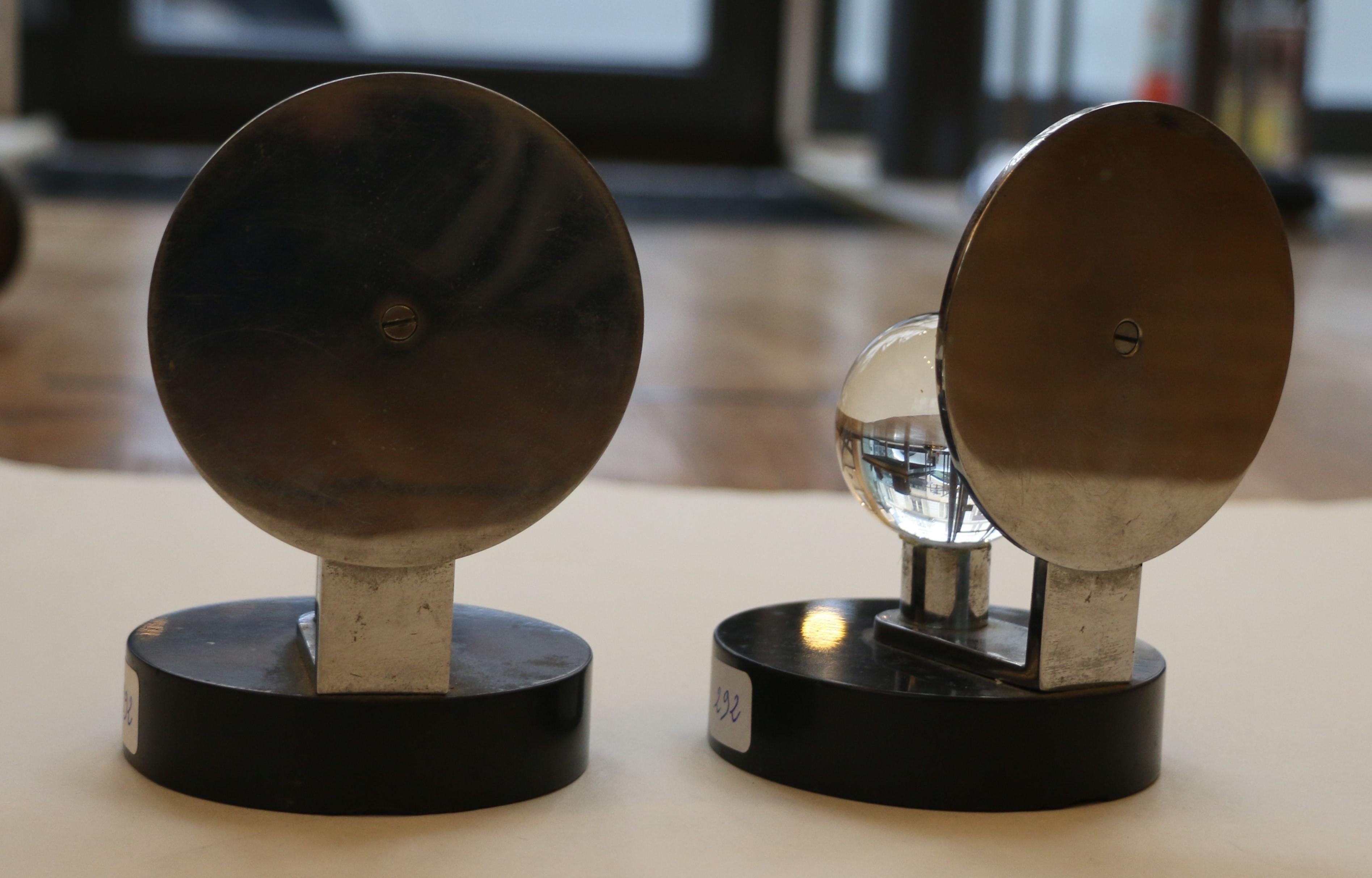 Art Deco Pair of modernist paperweights For Sale