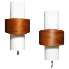 Pair of Modernist Sconces by Louis Kalff, Netherlands, 1960s