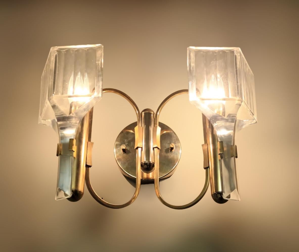 20th Century Pair of Modernist Sconces For Sale