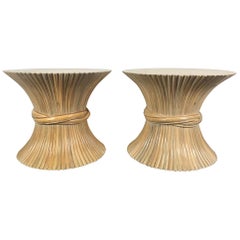 Pair of Modernist Sheaf Bamboo Tables by John and Elinor McGuire