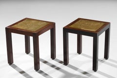Pair of modernist sofa ends from the 40's palm tree art deco French