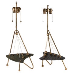 Pair of Modernist Space Age Table Lamps