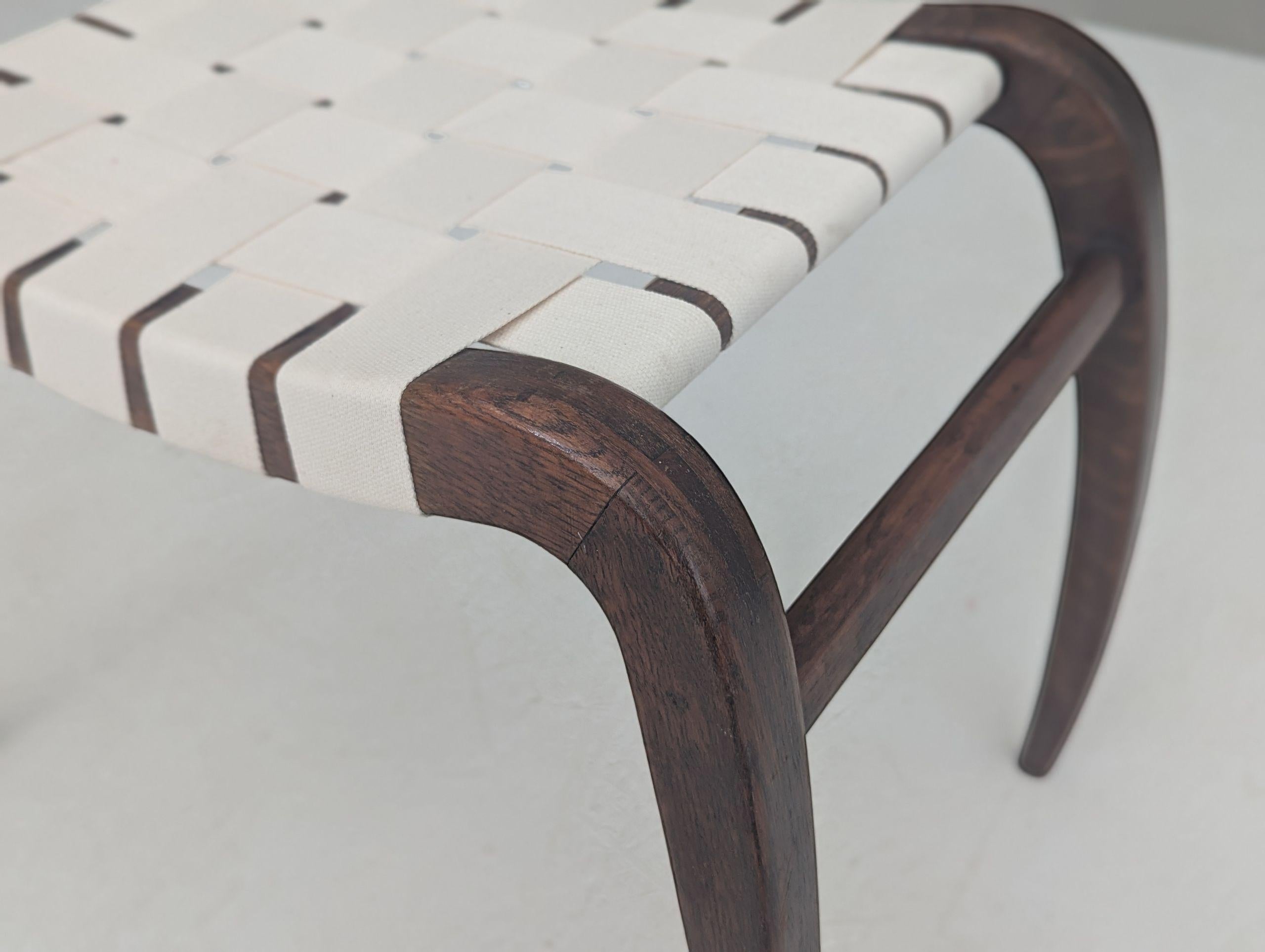 Pair of modernist stools by Ladislav Bartoníček for Krásná Jizba, 1940s For Sale 5