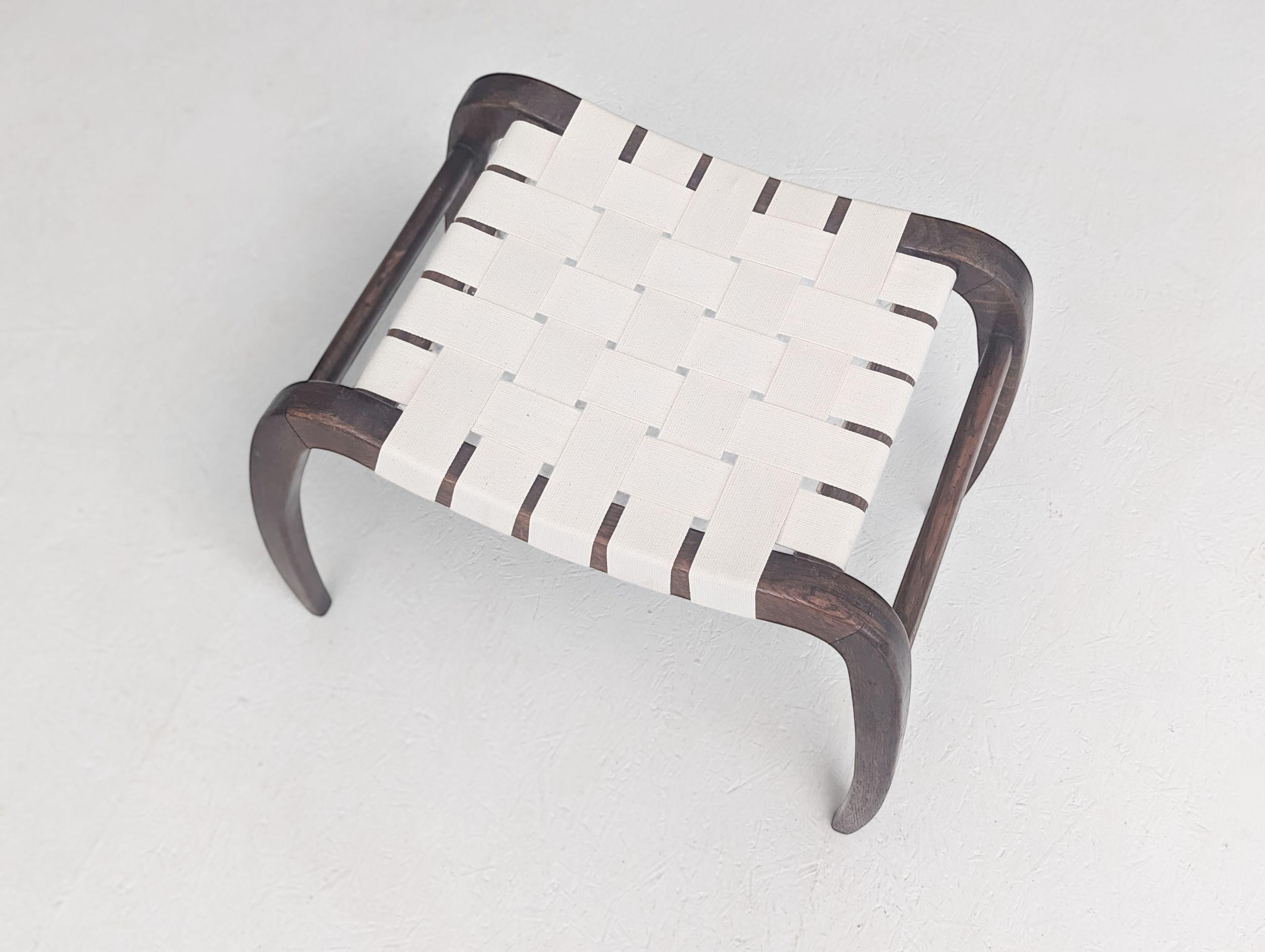 Pair of modernist stools by Ladislav Bartoníček for Krásná Jizba, 1940s For Sale 2
