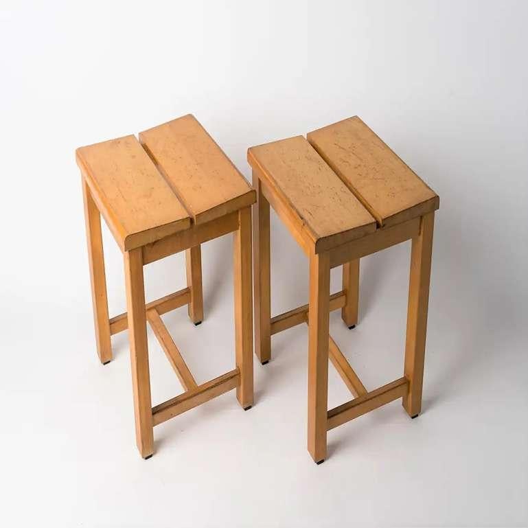 Pair of Modernist Stools for the 