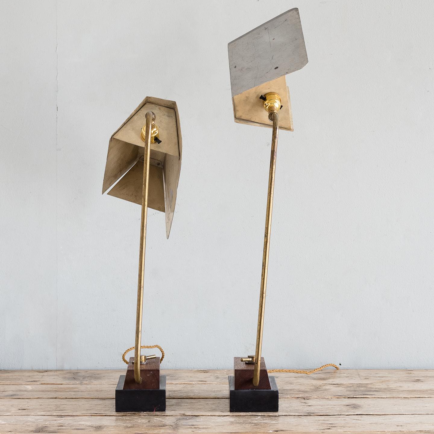 Mid-Century Modern Pair of Modernist Table Lamps