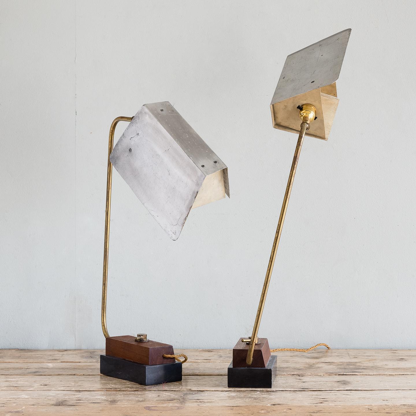 European Pair of Modernist Table Lamps