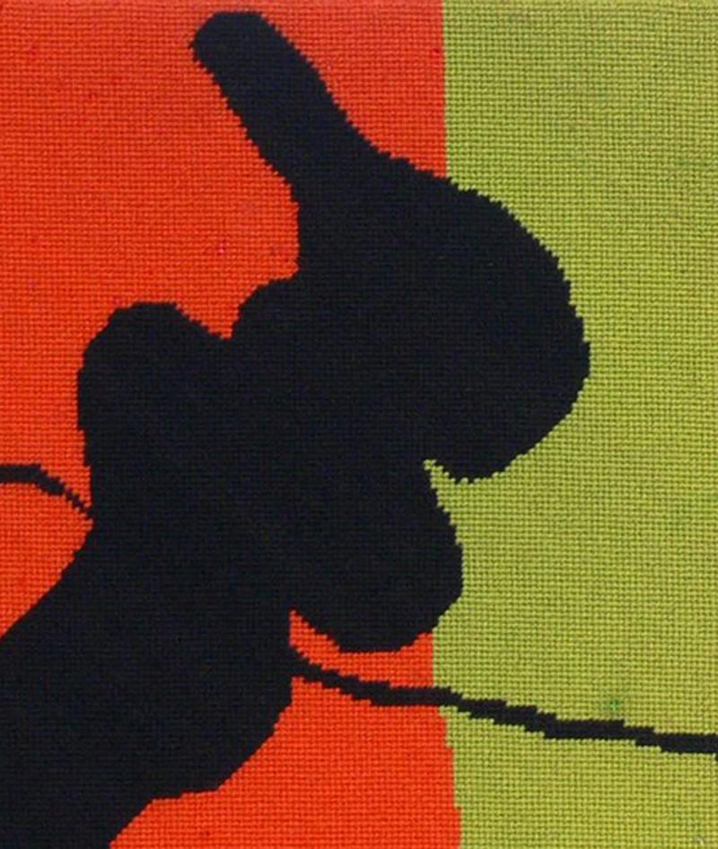 American Pair of Modernist Tapestries after Robert Motherwell For Sale