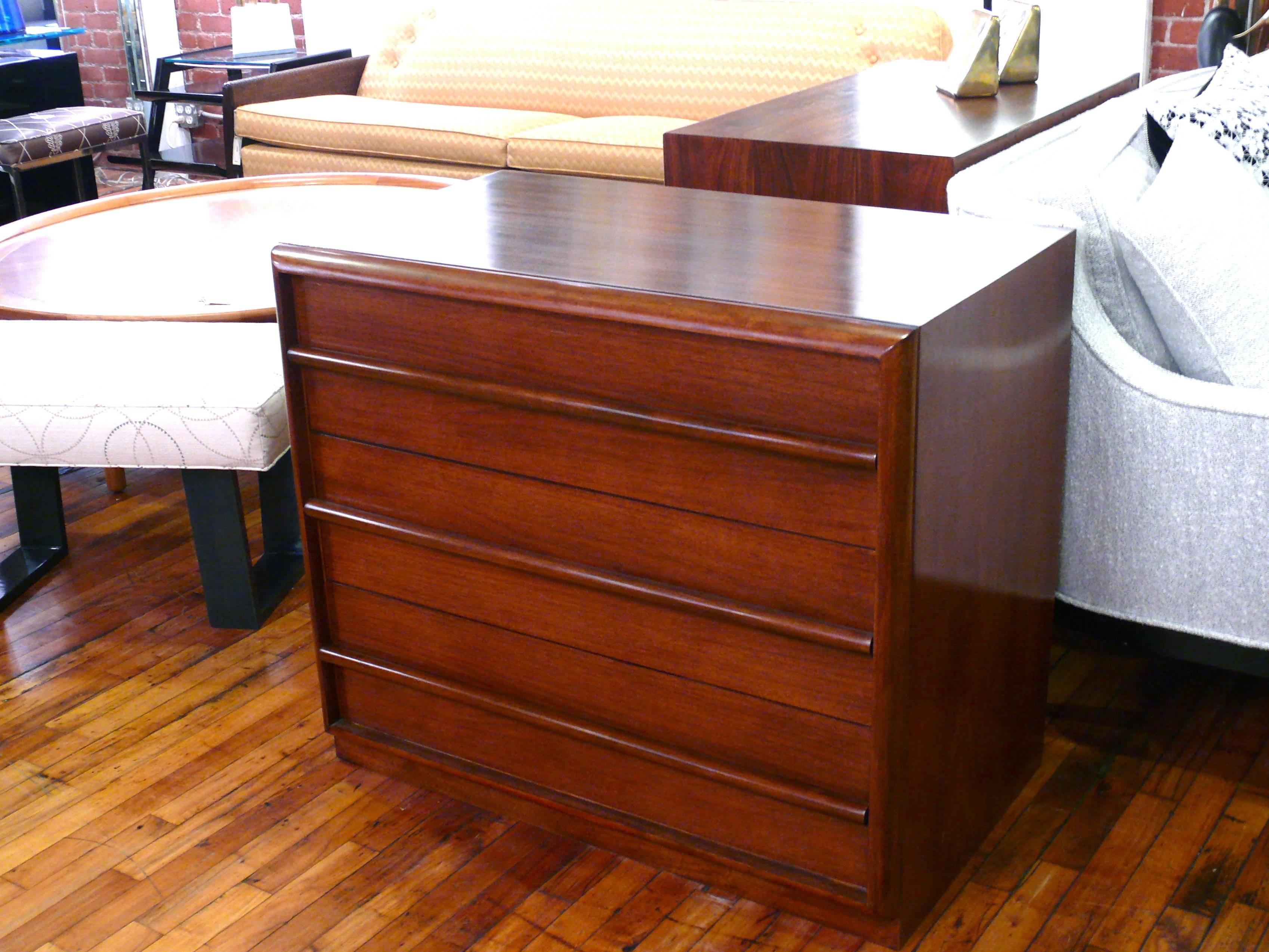 Pair  Three-Drawer Chests  or Dressers by T.H. Robsjohn-Gibbings In Good Condition In New York, NY