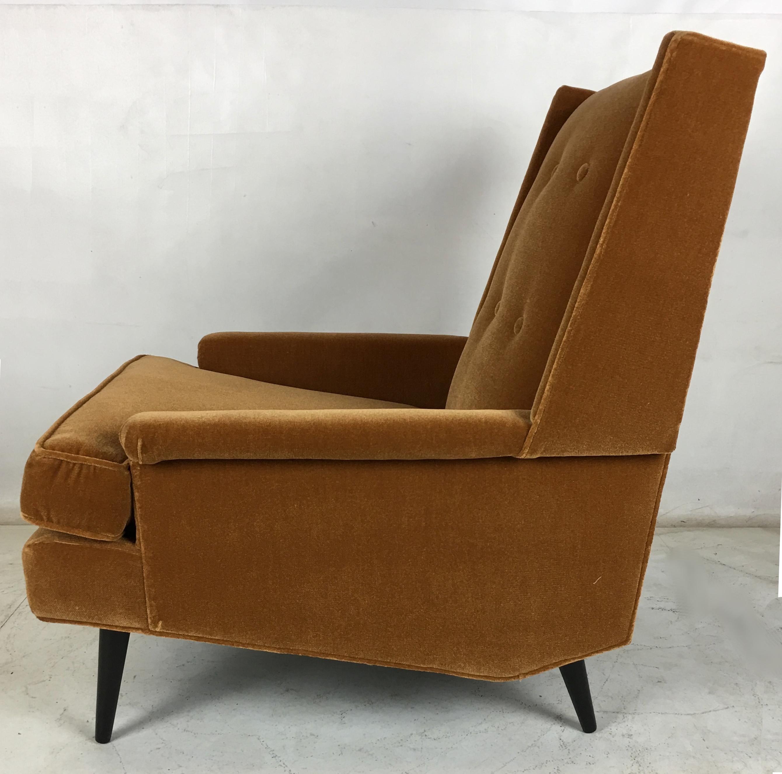 American Pair of Modernist Wing Chairs by Karpen of California