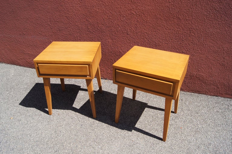 Pair of Modernmates Birch Nightstand by Leslie Diamond for Conant Ball