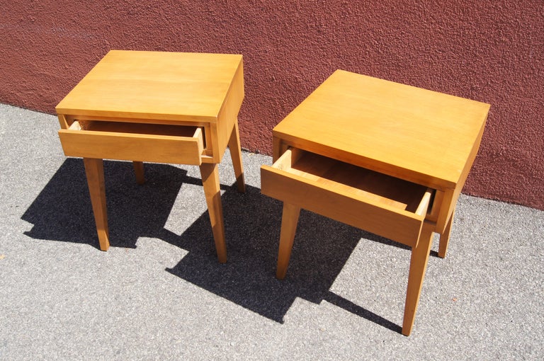 Pair of Modernmates Birch Nightstand by Leslie Diamond for Conant Ball