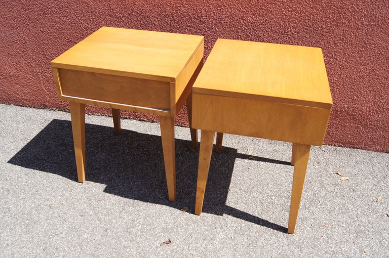 Pair of Modernmates Birch Nightstand by Leslie Diamond for Conant Ball