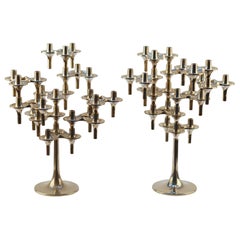 Pair of Modular Orion Candelabras by Nagel, 1960's