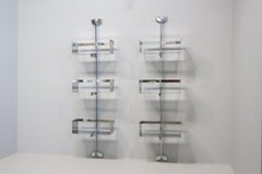 Coppia di scaffali modulari a parete di Vittorio Introini per Saporiti