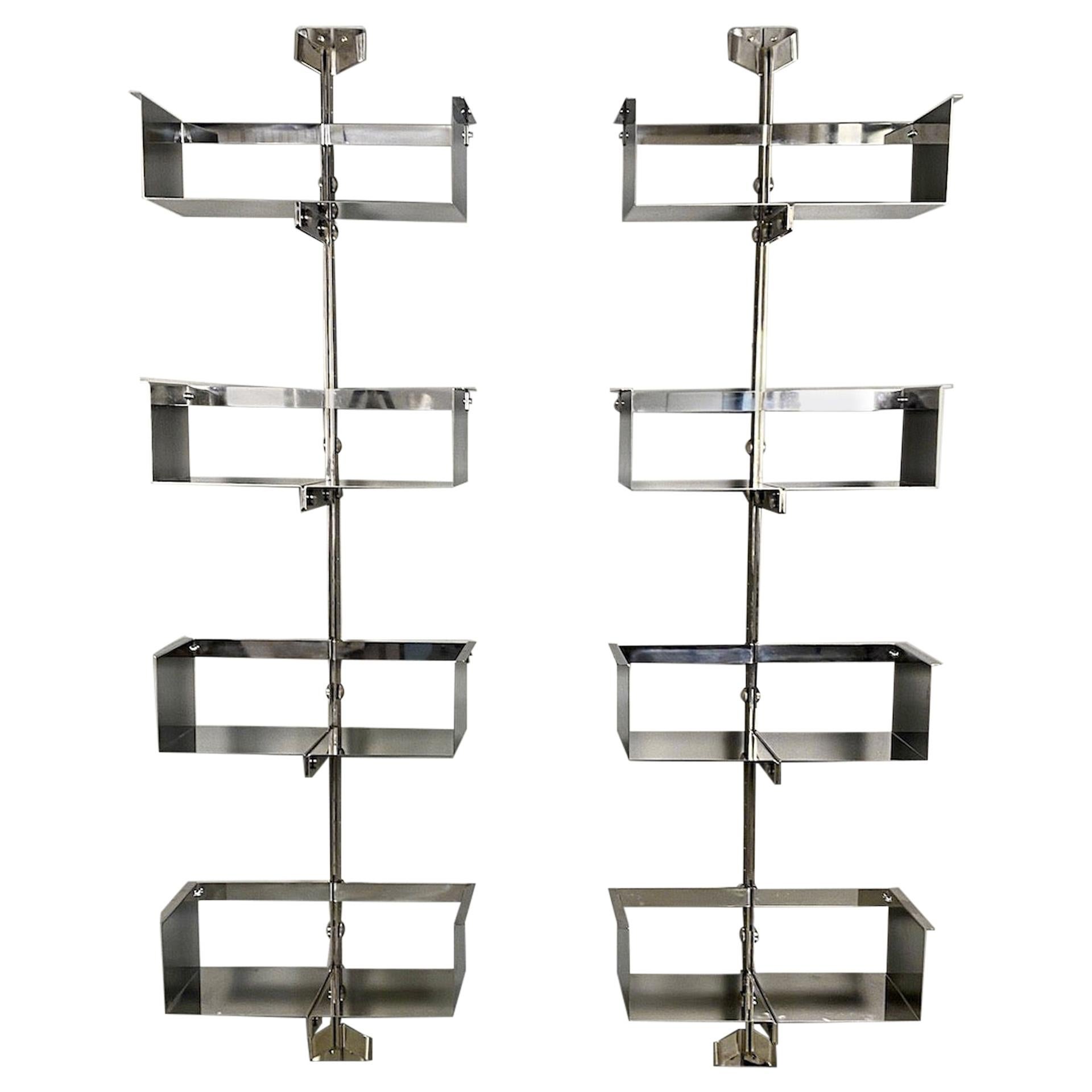 Pair of Modular Wall-Mounted Shelving System by Vittorio Introini for Saporiti