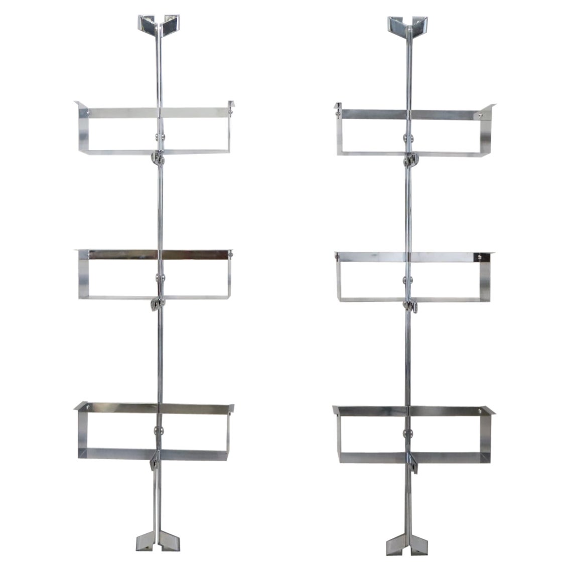 Pair of Modular Wall-Mounted Shelving System by Vittorio Introini for Saporiti