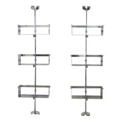 Par de estanterías modulares murales de Vittorio Introini para Saporiti
