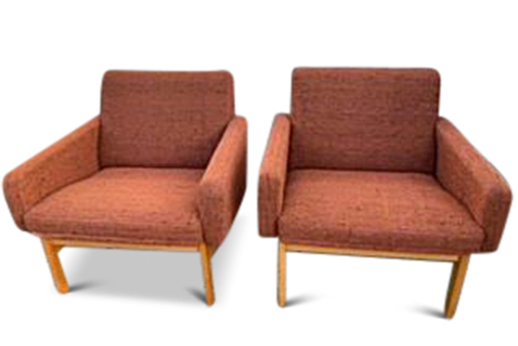 20ième siècle Paire de fauteuils Moduline d'Ole Gjerlov-Knudsen en vente
