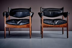 Coppia di poltrone Modus in palissandro, di Kristian Solmer Vedel, Danimarca, anni ’60