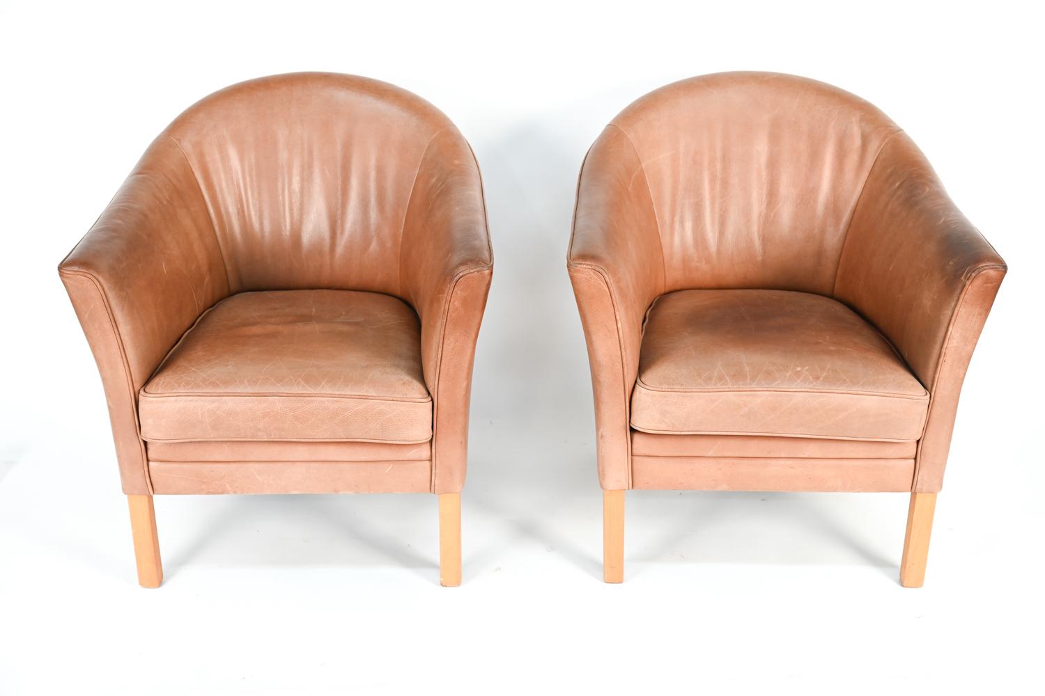 Pair of Mogens Hansen Danish Mid-Century Armchairs In Good Condition In Norwalk, CT