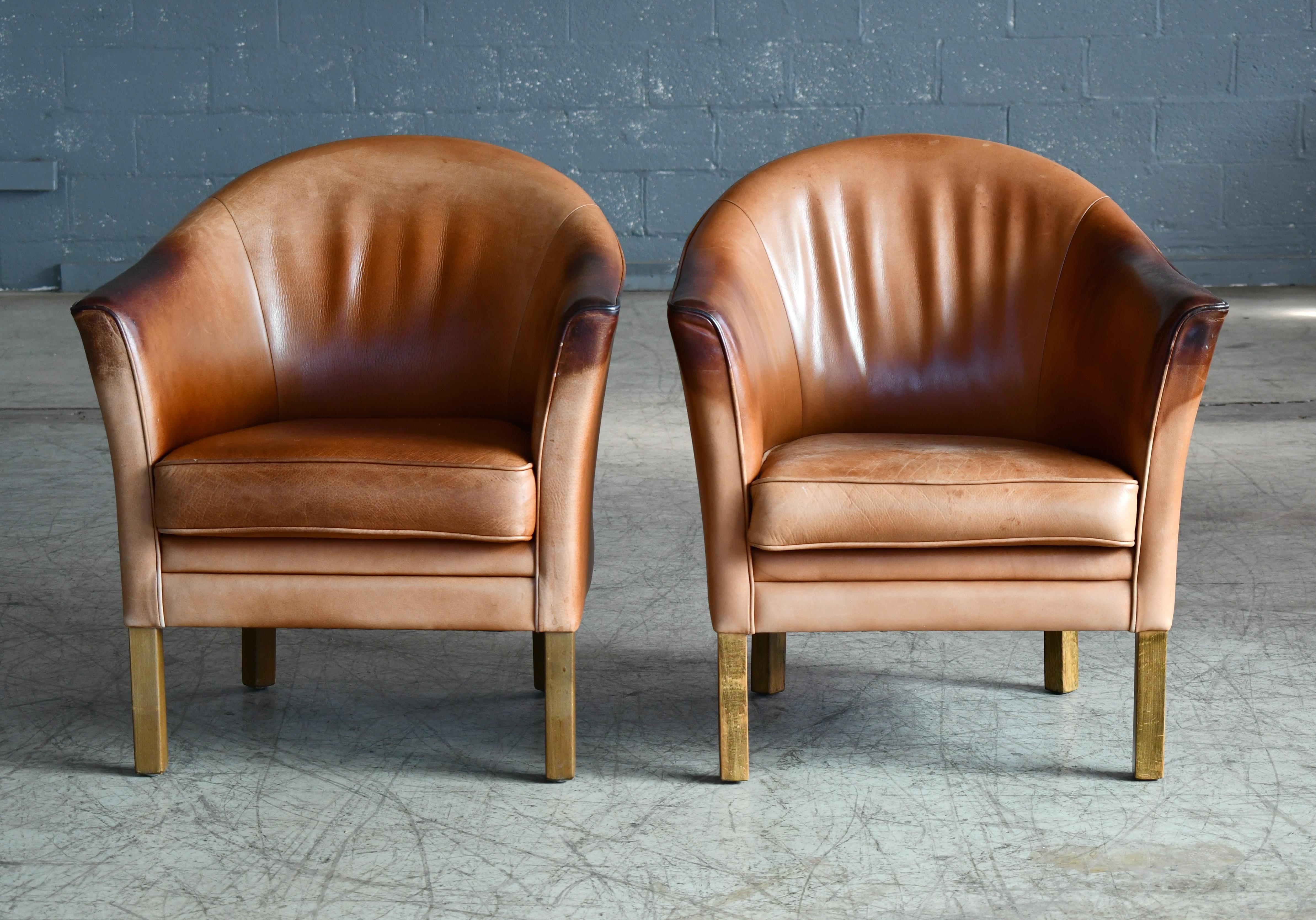 tan leather chairs