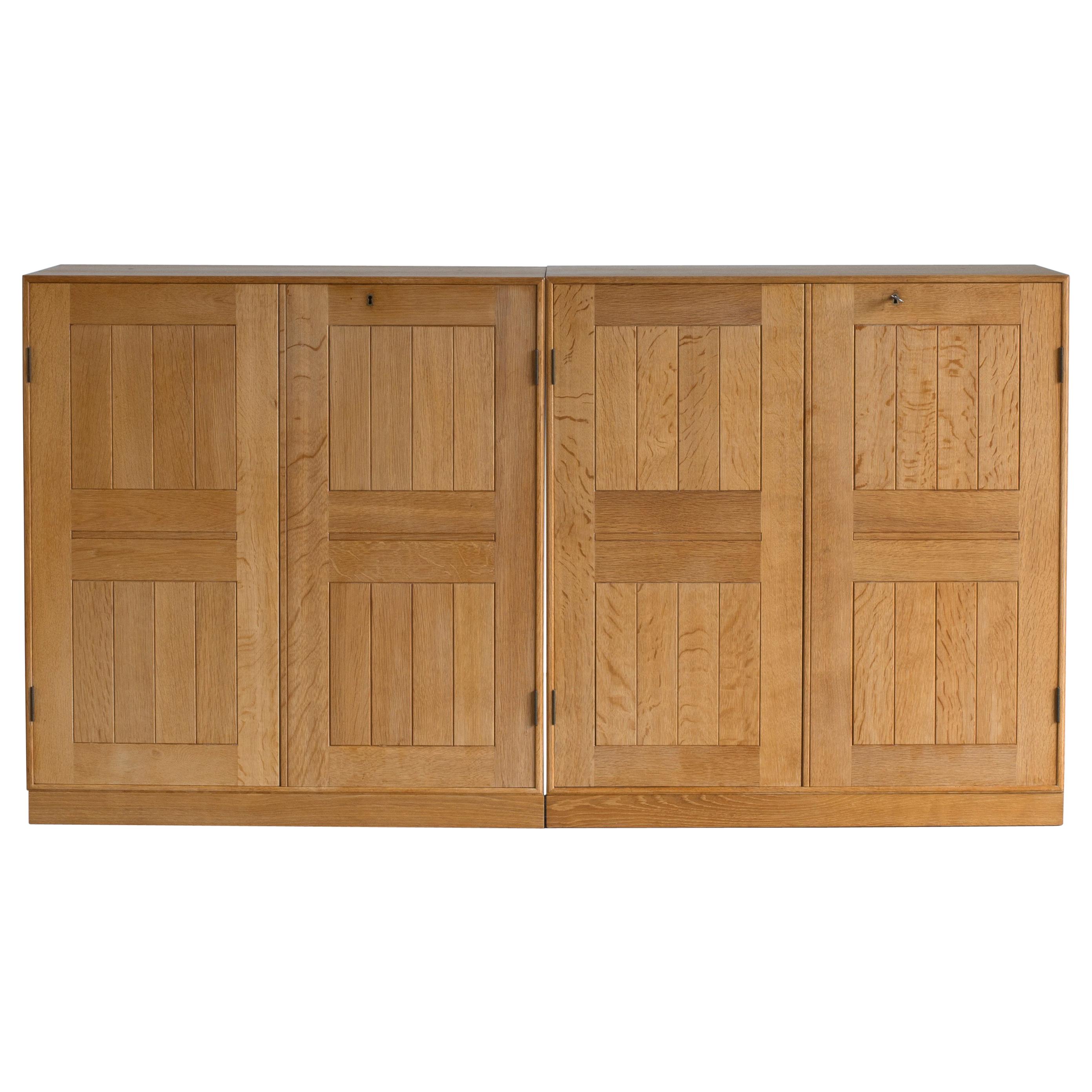 Pair of Mogens Koch Cabinets in Oak for Rud, Rasmussen