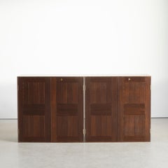 Coppia di armadietti Mogens Koch in wengé per Rud, Rasmussen