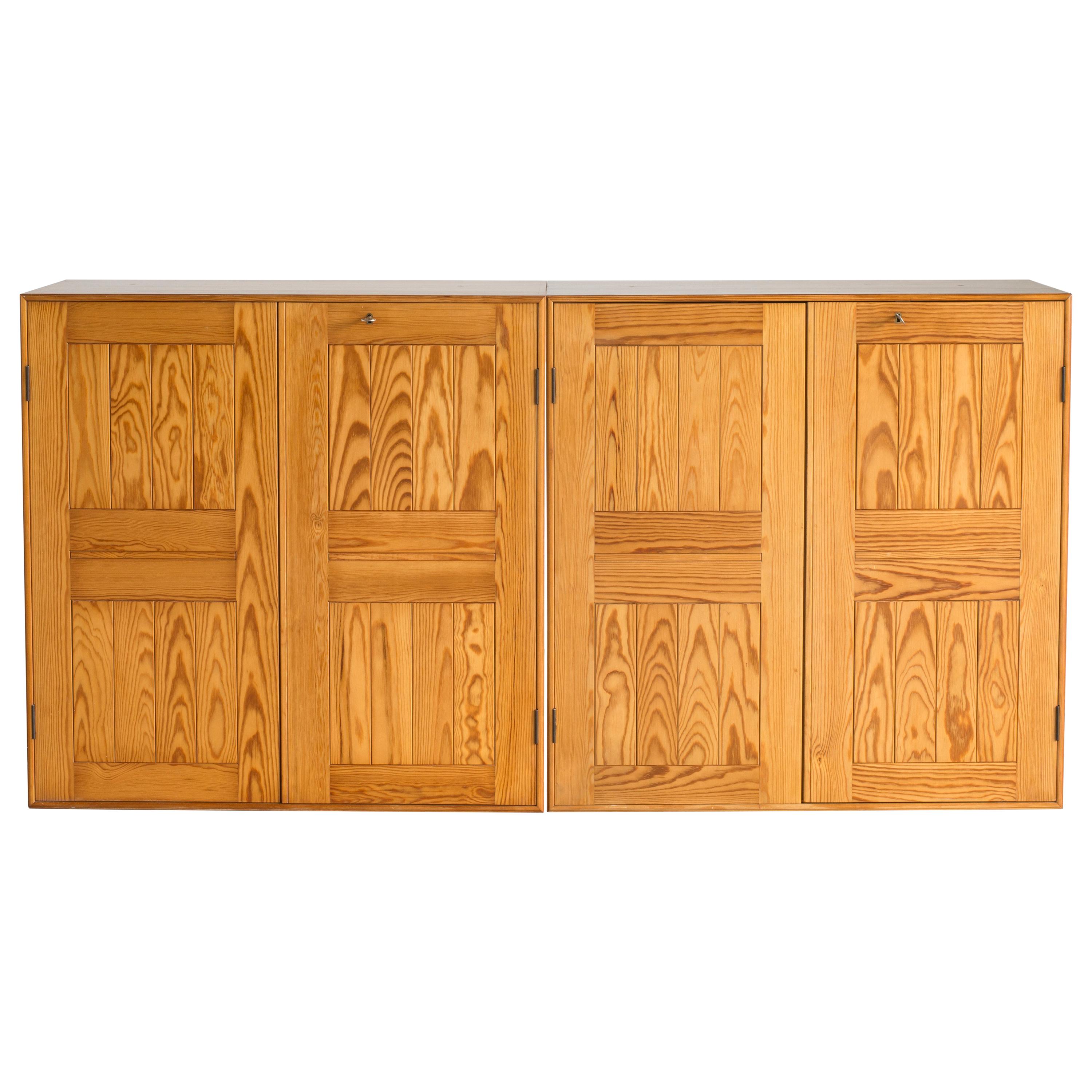 Pair of Mogens Koch Cabinets of Pine for Rud, Rasmussen