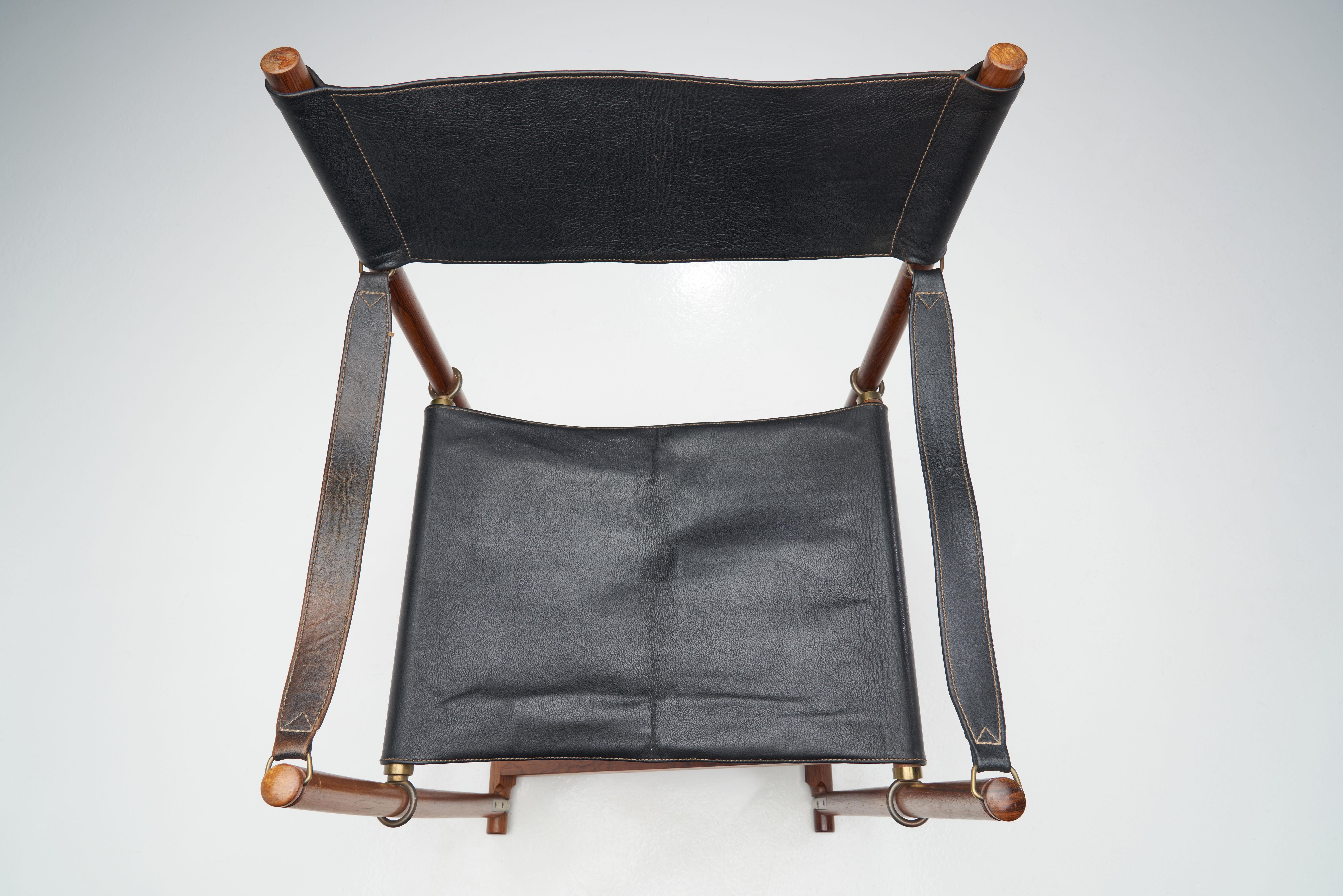 Pair of Mogens Koch 'MK 16' Foldable Armchairs, Denmark, 1932 9