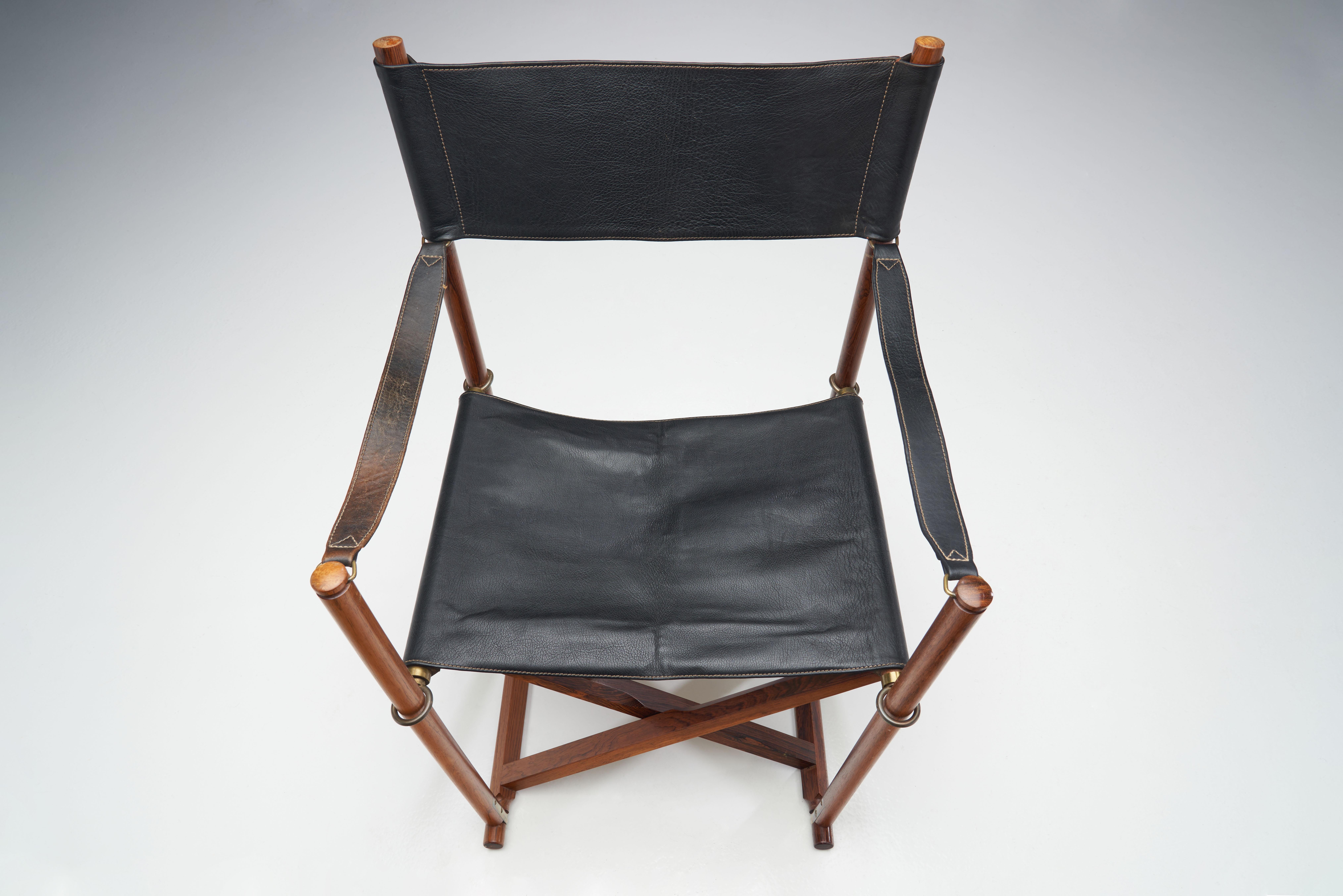 Pair of Mogens Koch 'MK 16' Foldable Armchairs, Denmark, 1932 10