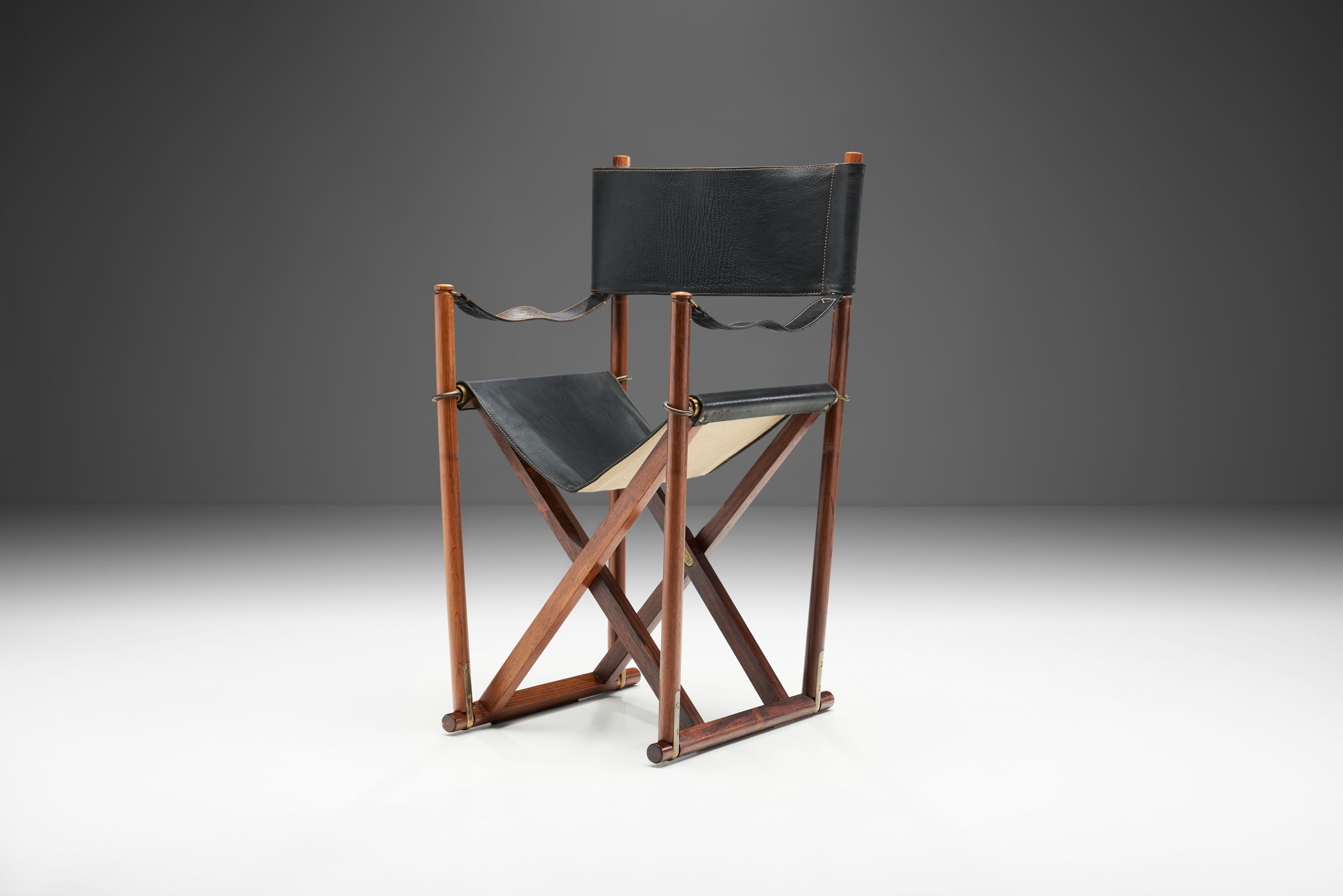 Pair of Mogens Koch 'MK 16' Foldable Armchairs, Denmark, 1932 2