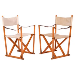 Pair of Mogens Koch Mk-16 Folding Chairs by Interna