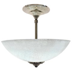 Pair of Molded Glass Light Fixtures, Sold Individually