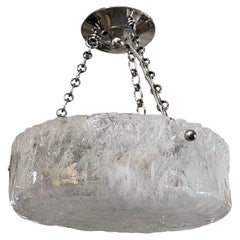 Pair of Molded Glass Light Fixtures, Sold Individually