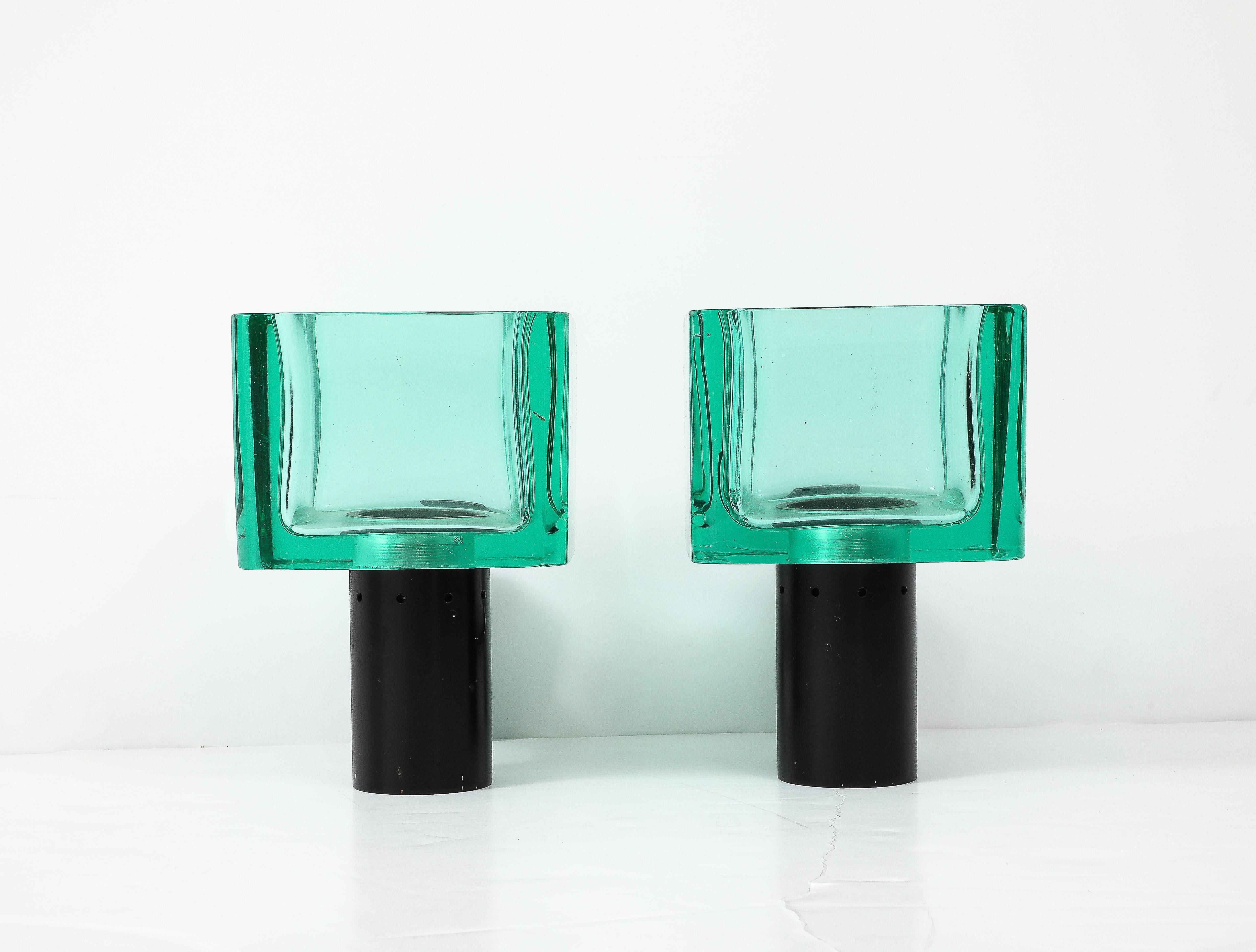 Appliques in vetro modellato anni '60 italiane del produttore Archimède Seguso
attribuito al designer Flavio Poli
Ottimo colore 
Appena ricablato