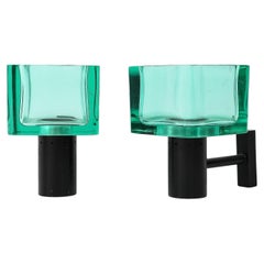Pair of molded glass sconces by Seguso