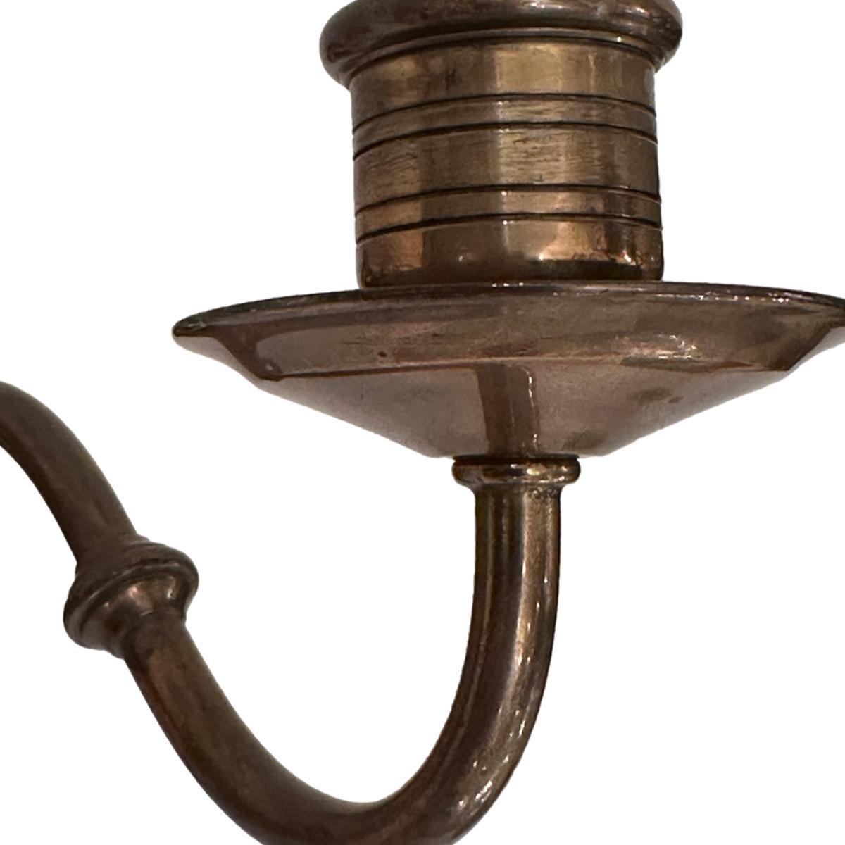 Moulé Pair of Molded Glass Sconces en vente