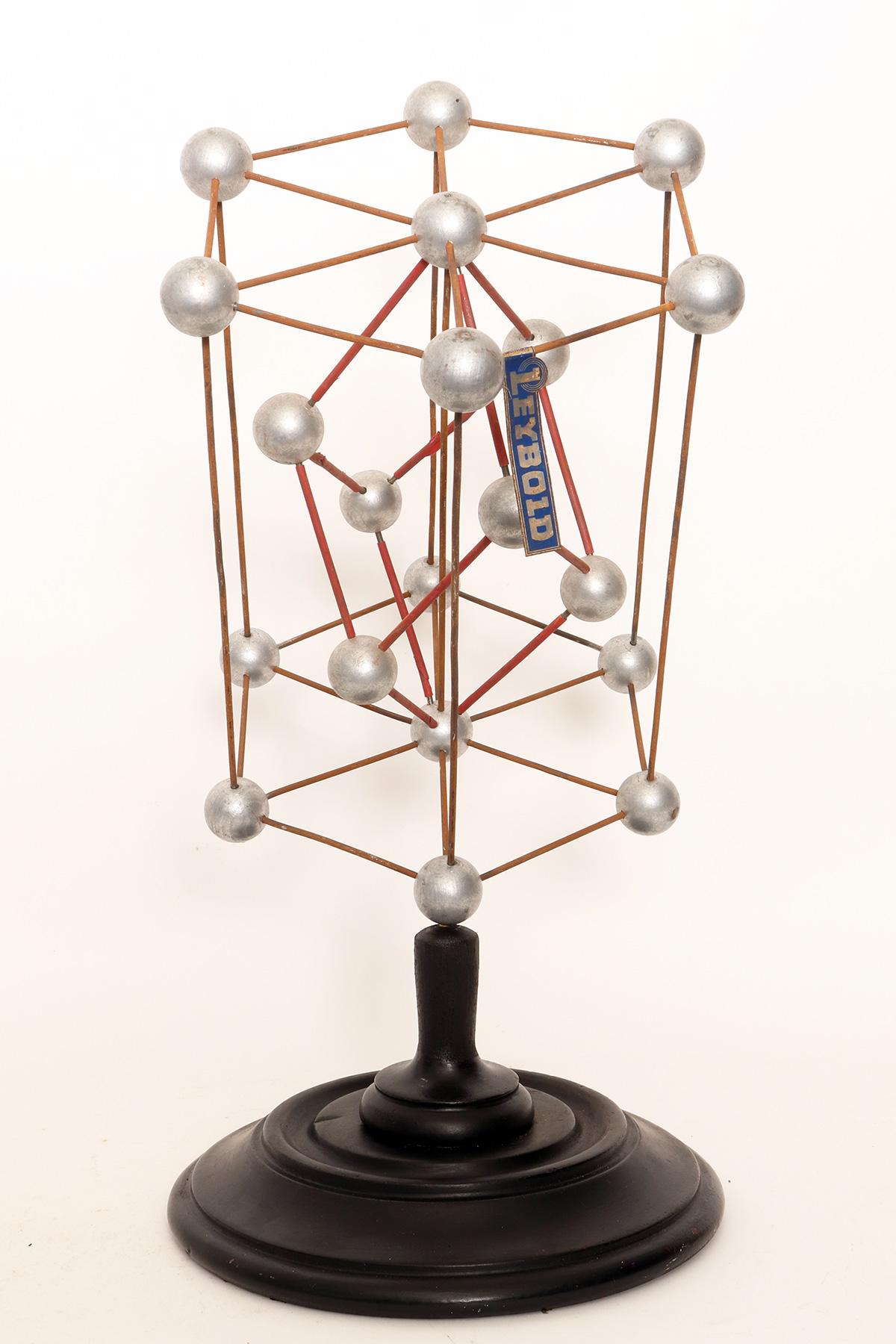 Metal Pair of Molecular Atomic Structure Models for Didactic Use, Germany, 1940 For Sale
