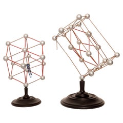 Pair of Molecular Atomic Structure Models for Didactic Use, Germany, 1940