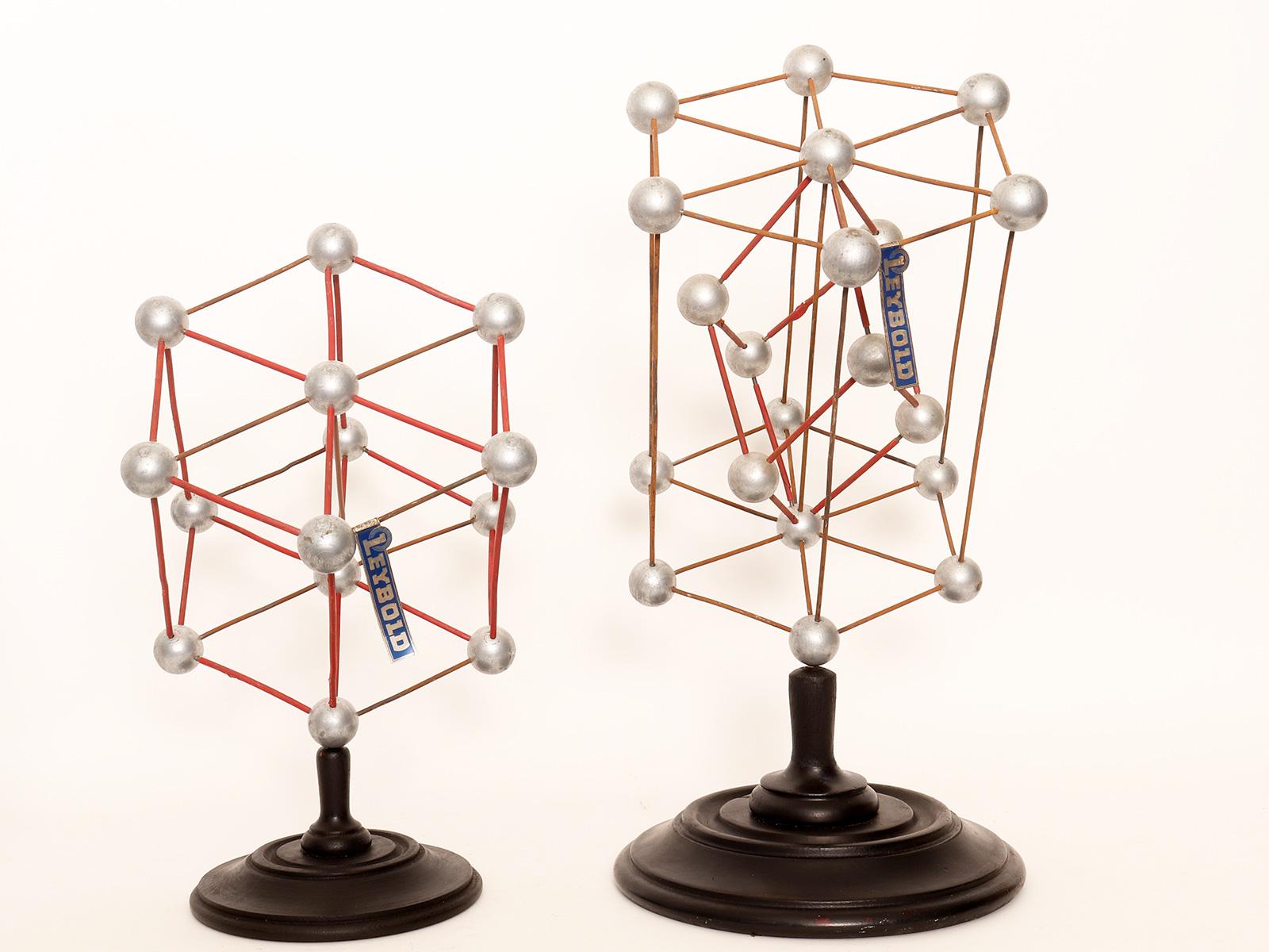 20th Century Pair of molecular atomic structure models. Leybold, Germany, 1940. For Sale
