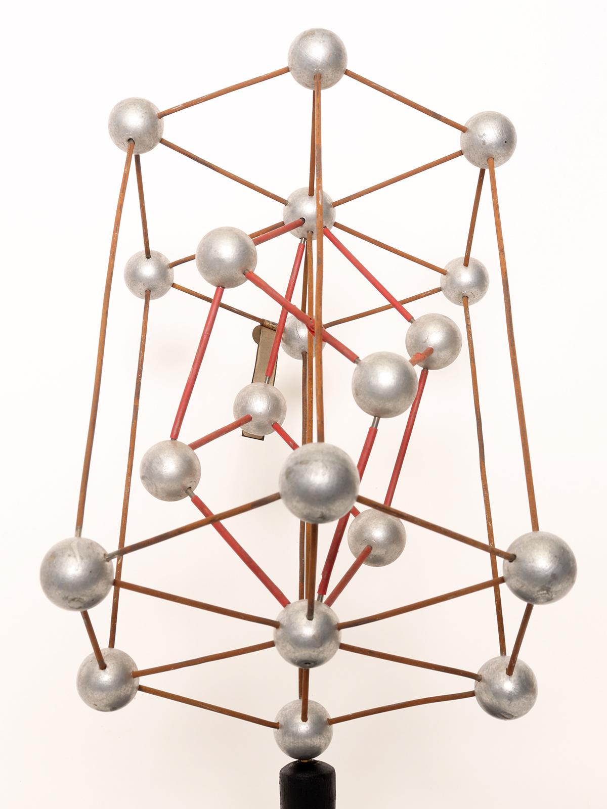 Pair of molecular atomic structure models. Leybold, Germany, 1940. For Sale 3
