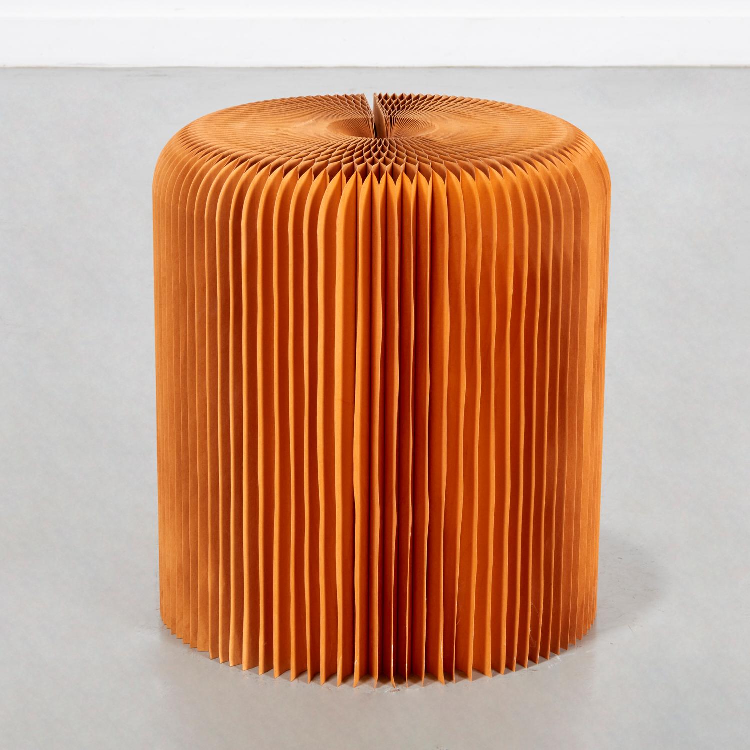 Canadian Pair of molo Folding Accordion Paper Stools / Side Tables by Forsythe & MacAllen For Sale