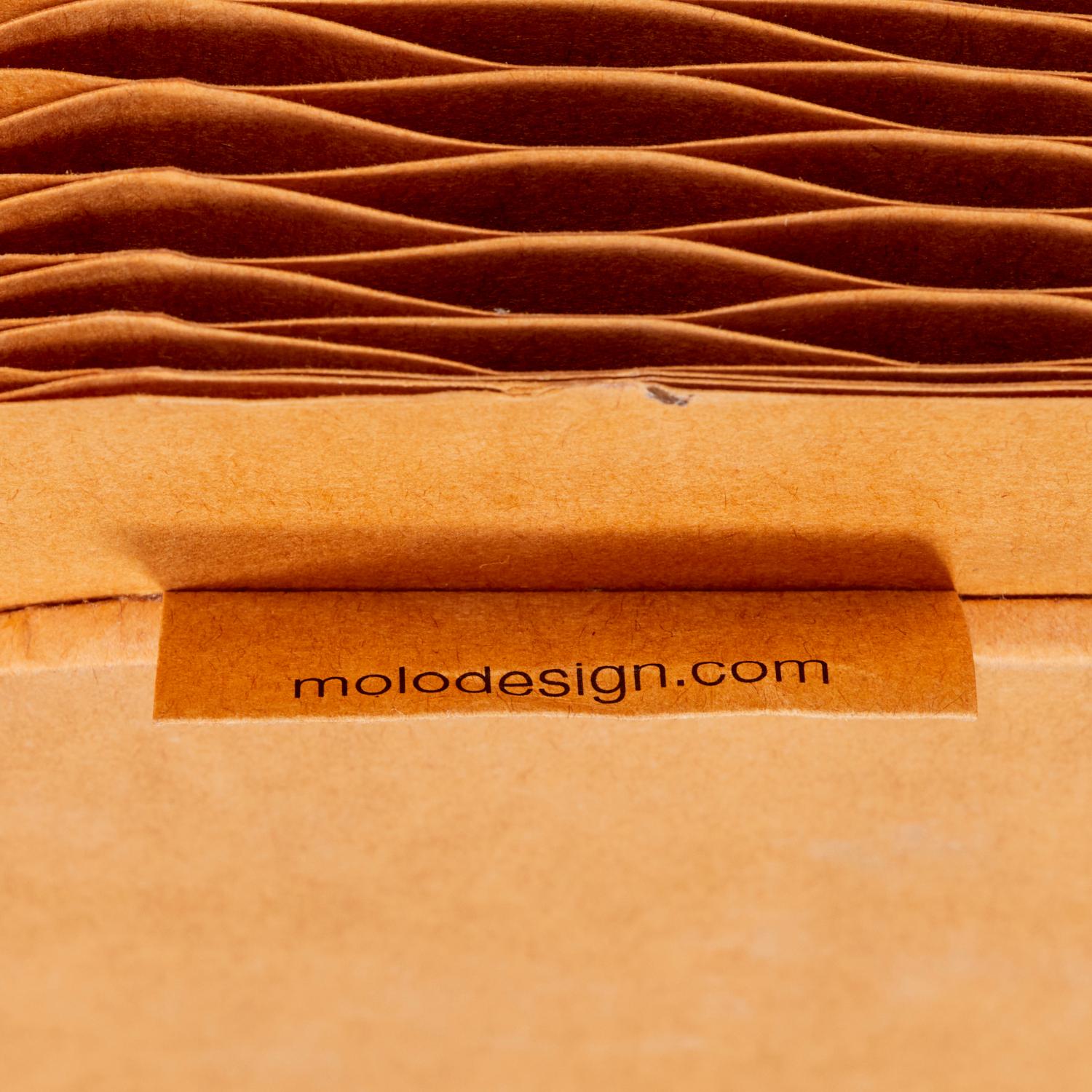 Felt Pair of molo Folding Accordion Paper Stools / Side Tables by Forsythe & MacAllen For Sale